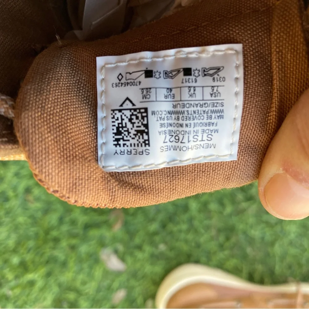 Leather Sperry Topsiders Tan Boat Shoes Dock Shoes